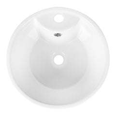 Lavabo sur pied DeerValley – Design moderne et peu encombrant avec surface résistante aux rayures et facile d'entretien