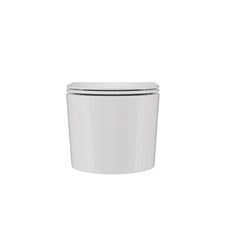 DeerValley DV-EU1F0379 WC suspendu avec réservoir encastré, chasse double sans bride 4,2/6,1 L, cuvette allongée céramique suspendue, ensemble WC mural moderne gain de place,FR