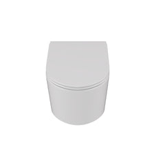 DeerValley DV-EU1F0379 WC suspendu avec réservoir encastré, chasse double sans bride 4,2/6,1 L, cuvette allongée céramique suspendue, ensemble WC mural moderne gain de place,FR