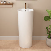 DeerValley Freestanding Washbasin – Modern, space-saving design with scratch-resistant, easy-care surface, DE