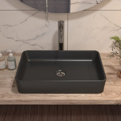 Lavabo rectangulaire DeerValley en céramique – Résistant aux rayures et facile à entretenir,FR