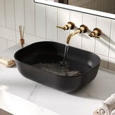 DeerValley countertop washbasin – high-gloss ceramic, rectangular, elegant design & easy to clean, DE