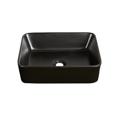 DeerValley DV-2V031 Lavabo vasque rectangulaire 48 x 38 cm, lavabo de salle de bain à poser sans trop-plein, céramique moderne Ally