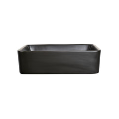 DeerValley DV-2V031 Lavabo vasque rectangulaire 48 x 38 cm, lavabo de salle de bain à poser sans trop-plein, céramique moderne Ally