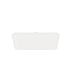DeerValley DV-EU1WS0433 Wandmontiertes Badezimmer-Waschbecken, Rechteckiges Keramikbecken, Modernes Weiß, Wand- oder Aufsatzmontage, Ohne Überlauf, Mit Wasserloch, 41×32×12 cm,DE