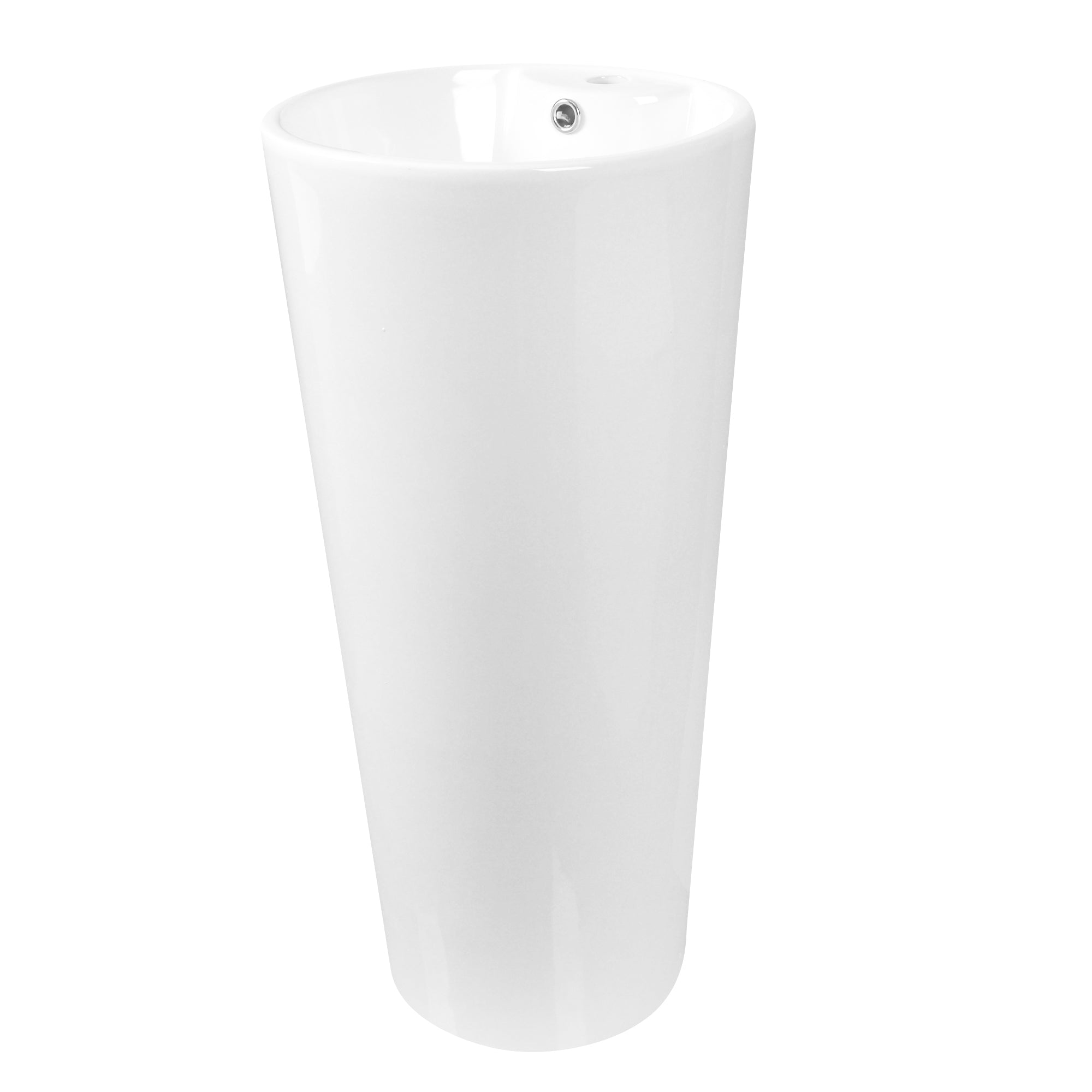 Lavabo sur pied DeerValley – Design moderne et peu encombrant avec surface résistante aux rayures et facile d'entretien 