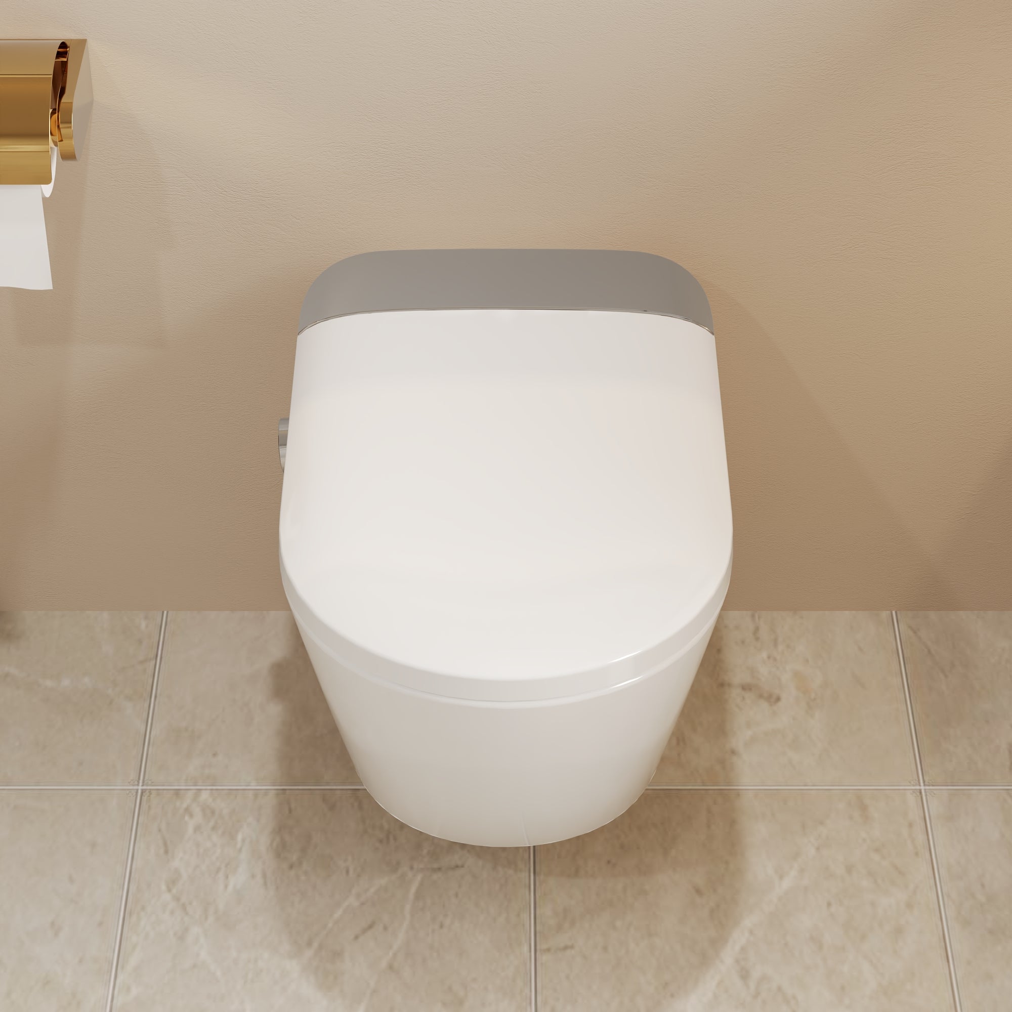 DeerValley WC mural intelligent avec siège chauffant, sèche-air chaud et chasse automatique,FR