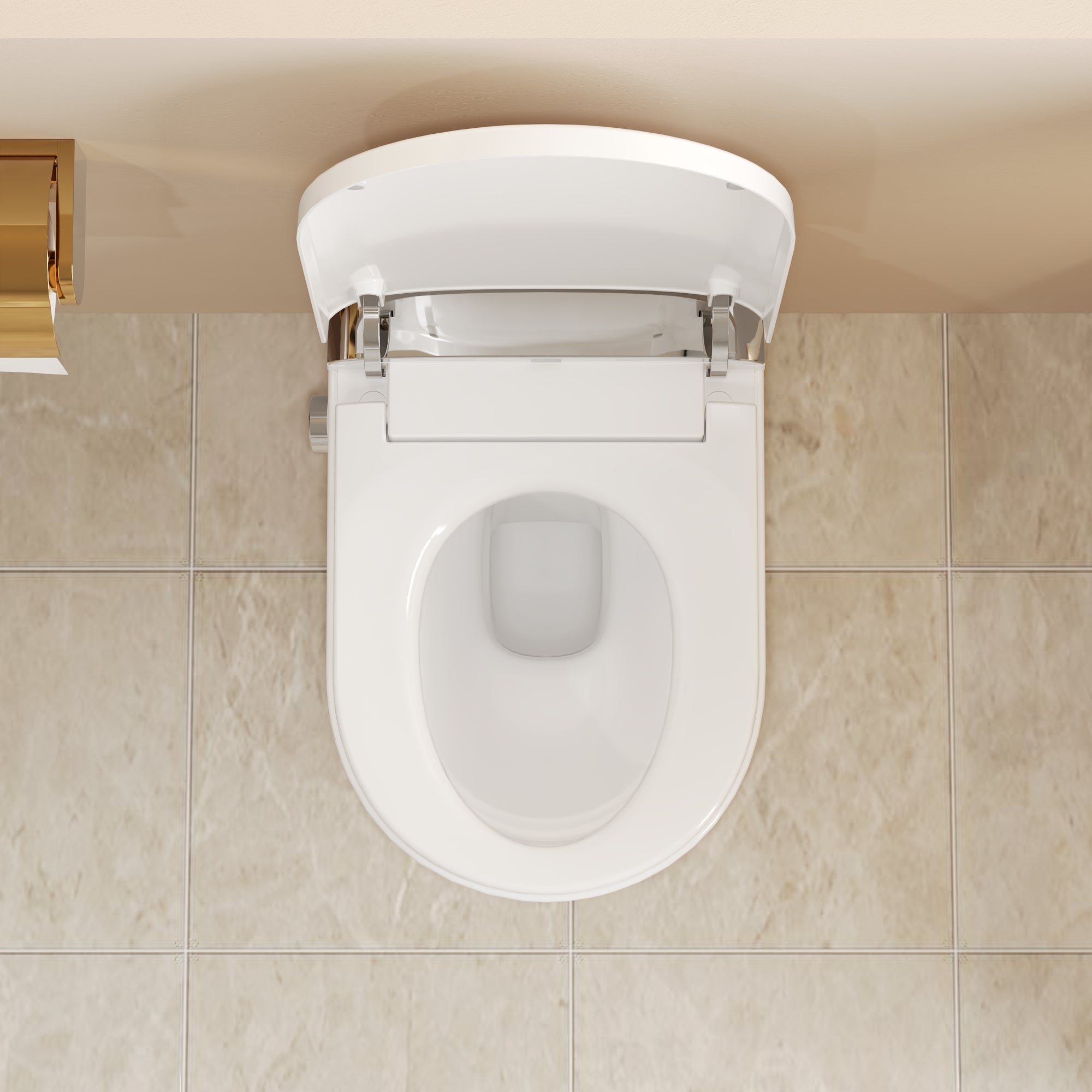 DeerValley WC mural intelligent avec siège chauffant, sèche-air chaud et chasse automatique,FR