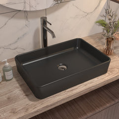 Lavabo rectangulaire DeerValley en céramique – Résistant aux rayures et facile à entretenir,FR