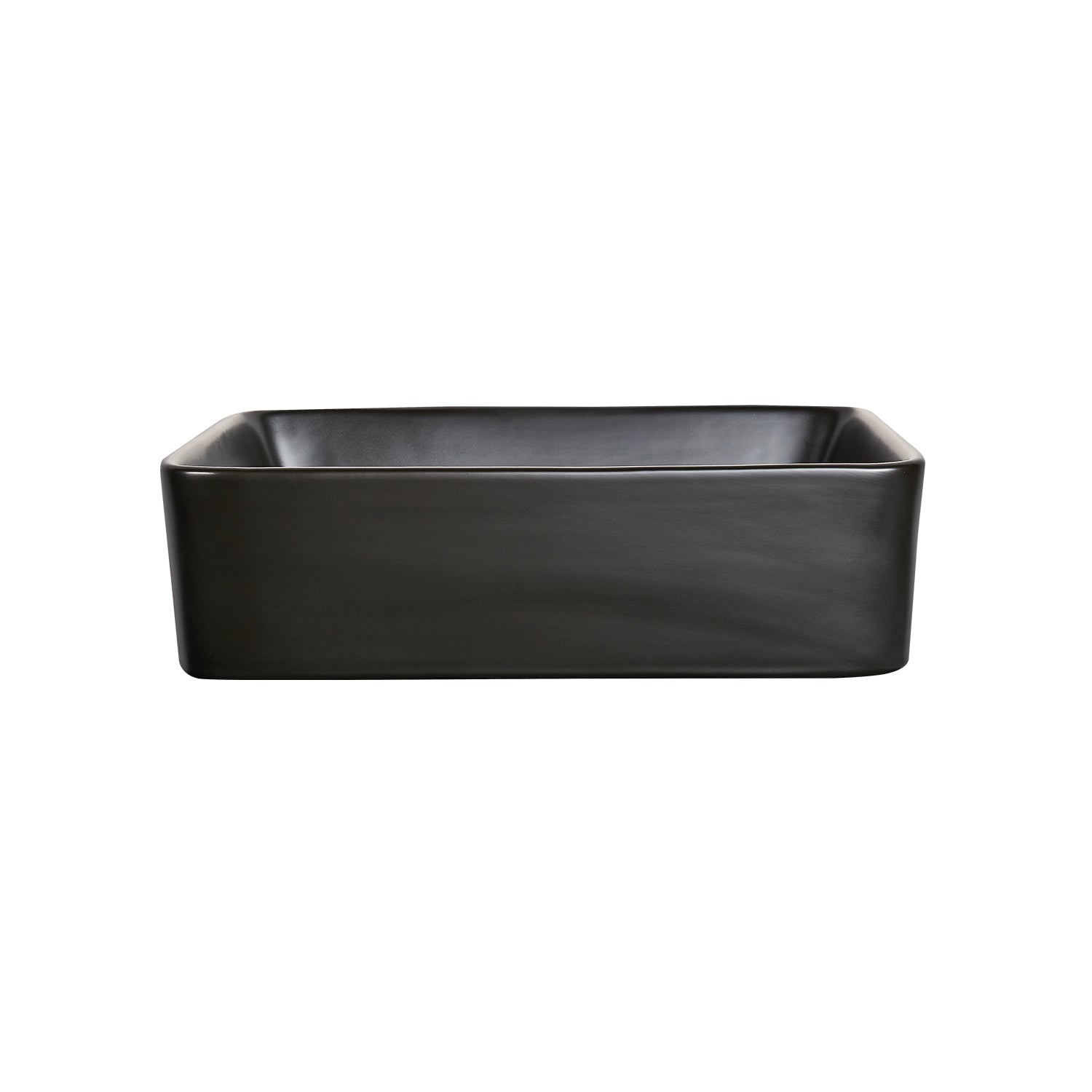 DeerValley DV-2V031 Lavabo vasque rectangulaire 48 x 38 cm, lavabo de salle de bain à poser sans trop-plein, céramique moderne Ally
